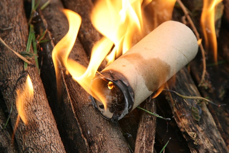 toilet paper fire starter