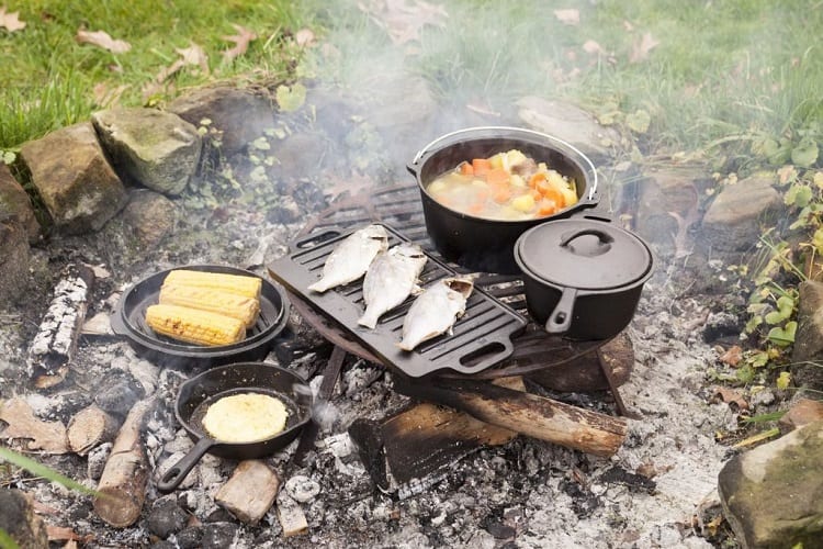 camping fire grill