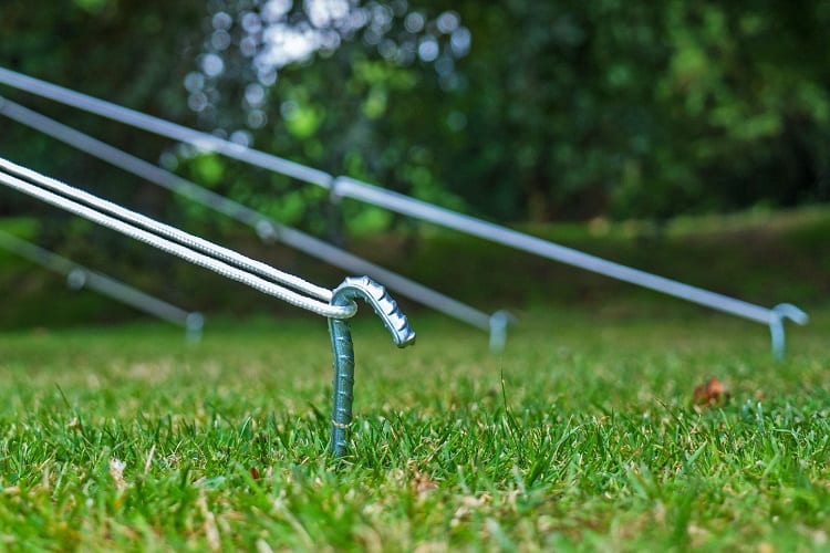 hammered pegs for tent streching