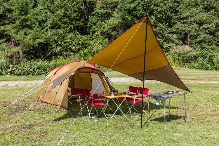 tarp over tent